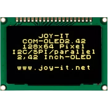 JOY-IT COM-OLED2.42 2,42 colio OLED ekrano modulis 128x64, baltas, SPI/I2C, SSD1309
