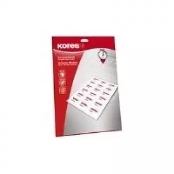 Kores Universal etiketės 52,5 x 29,7 mm baltos 25 lapai be paraščių (1000 etikečių) L5229.25