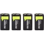VOLTCRAFT 9 V Block įkraunama baterija NiMH 270 mAh 8.4 V paruošta naudoti, 4 vienetų rinkinys (VC-17275530)