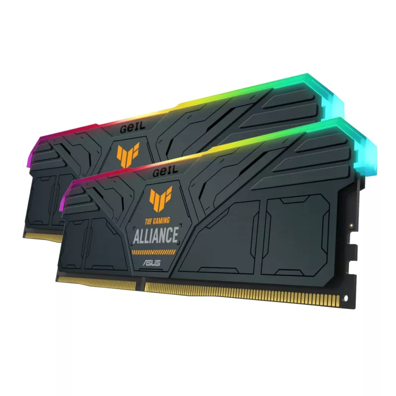 GeIL Gemini TUF RGB 32GB DDR5 6000MHz DDR5 atminties rinkinys (2 x 16GB) – pilkos spalvos