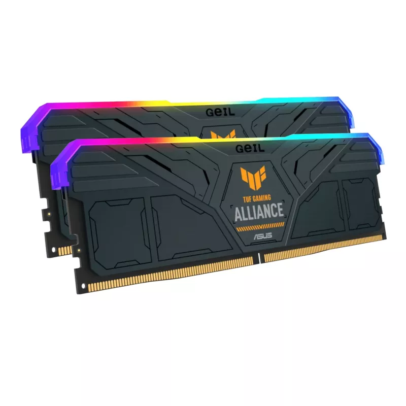 GeIL Gemini TUF RGB 32GB DDR5 6000MHz DDR5 atminties rinkinys (2 x 16GB) – pilkos spalvos