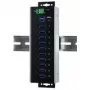 EXSYS EX-1110HMVS-WT Pramoninis 10 prievadų USB 3.2 Gen 1 šakotuvas, montuojamas ant DIN bėgio, metalinis, 5 Gbps