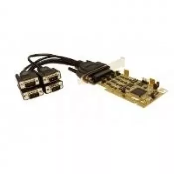 EXSYS EX-42374 4 prievadų RS-232/422/485 PCI Express Low Profile serijinis adapteris
