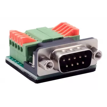 EXSYS EX-49000 serijinis adapterio kabelis D-SUB 9 kontaktų male į 10 kontaktų gnybtų bloką, 30 cm