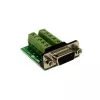 EXSYS EX-49005 D-SUB 9 kontaktų kištukas į 10 kontaktų gnybtų bloko adapterio kabelis, 0,3 m, RS-232