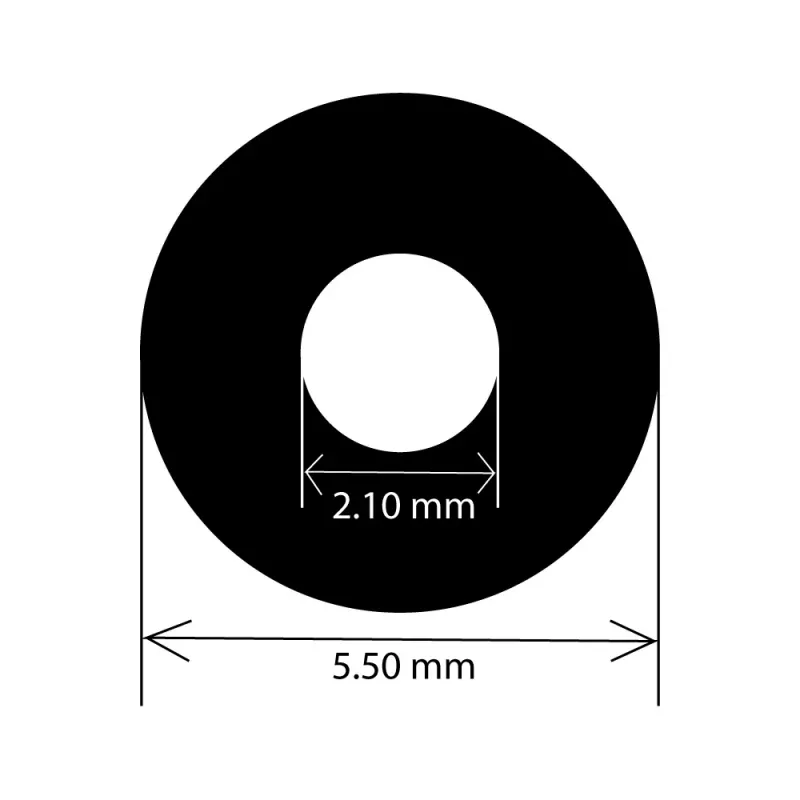 EXSYS EX-49140 DC maitinimo kištukas 5,5x2,1 mm į 2 kontaktų gnybtų bloką adapterio kabelis, 15 cm, su mygtuku