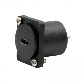 EXSYS EX-49167 D-Type USB-C moteriškas į vyrišką adapteris, skydo montavimui, USB 3.2 Gen 2, 10Gbps