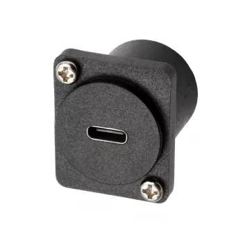 EXSYS EX-49167 D-Type USB-C moteriškas į vyrišką adapteris, skydo montavimui, USB 3.2 Gen 2, 10Gbps