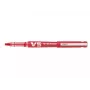 PILOT V5 Hi-Tecpoint Begreen rašiklis su ritinėliu, raudonas rašalas, 0,3 mm linija, užpildomas, raudonas korpusas 442797