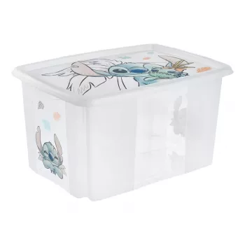 keeeper karolina Stitch 45 litrų dėžė su dangteliu, permatoma PP, 1 vnt.