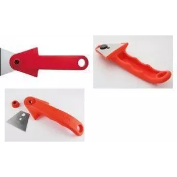 NT Cutter SC-2P grandymo peilis, 60 mm nerūdijančio plieno geležtė, raudona plastikinė rankena, 1 vnt.