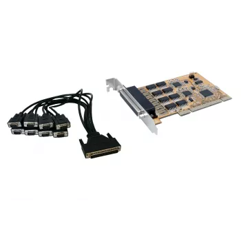 EXSYS EX-41088 8 prievadų RS-232 serijinė PCI plokštė su FTDI lustu