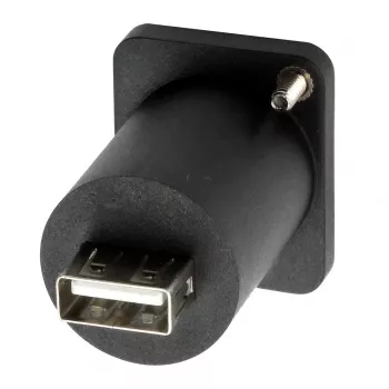 EXSYS EX-49157 D-Type USB 2.0 skydelio montavimo adapteris, USB-B (moteriškas) į USB-A (moterišką)
