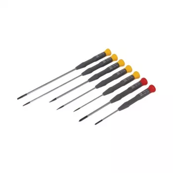 C.K Tools T4883x 7 dalių elektronikos atsuktuvų rinkinys (plokšti 2.5x75, 3.0x100, 3.0x150, PH0x60, PH1x80, PZ0x60, PZ1x80)
