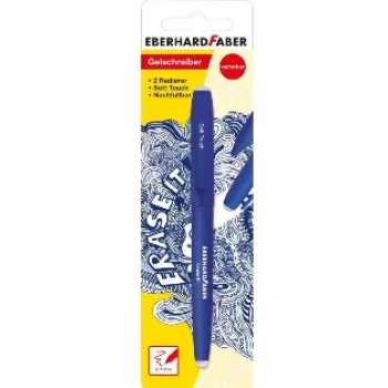 Faber-Castell Eberhard Faber Erase It! gelinis rašiklis mėlynas 0,7 mm, papildomas, trinamas 582181