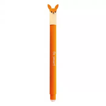 Faber-Castell Eberhard Faber Animal Erase it! gelinis rašiklis su lapės dizainu, mėlynas, 0,7 mm, papildomas 582105