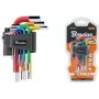 Bradas 9 dalių šešiakampių raktų rinkinys, S2 plienas, įvairiaspalvis, metrinis 1,5-10mm, L formos, spalvomis koduotas, DIY-HKH42-SH/B