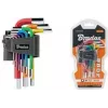 Bradas 9 dalių šešiakampių raktų rinkinys, S2 plienas, įvairiaspalvis, metrinis 1,5-10mm, L formos, spalvomis koduotas, DIY-HKH42-SH/B