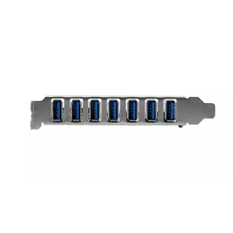 EXSYS USB 3.2 Gen 1 PCIe plėtimo kortelė su 7 prievadais (VIA lustas) EX-11088-2