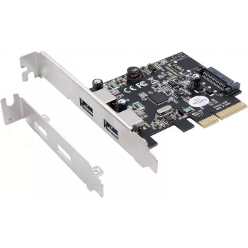 EXSYS EX-12001-2 PCIe x2 žemo profilio USB 3.2 Gen 2x2 adapteris
