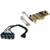 EXSYS EX-45368 PCIe 8 prievadų RS-232/422/485 nuoseklioji plokštė su žemo profilio laikikliu (SystemBase)