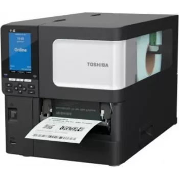 Toshiba BX410T-GS02-QM-S pramoninis brūkšninių kodų spausdintuvas, 203 dpi, terminis pernešimas / tiesioginis terminis, USB ir LAN, spalvotas LCD, Near Edge, A-BRID OS 18221169006