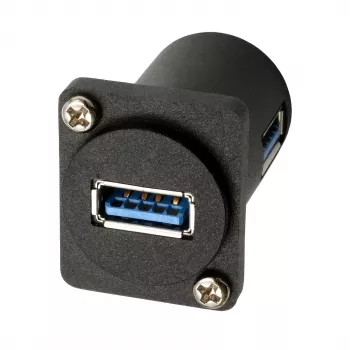 EXSYS EX-49154 D-Type adapteris USB-A female to female 90°, USB 3.2 Gen 1