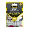 3M Scotch-Fix tvirtinimo kvadratėliai 11 mm x 15 mm, balti, 64 vnt. 7100263372
