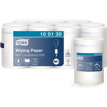 Tork Advanced M1 centrinio išvyniojimo valymo ritinys, 1 sluoksnio, baltas, 275 m, 11 ritinių