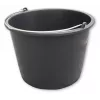 Bradas KTW20 statybinis kibiras 20 L PVC juodas apvalus su metaline rankena ir tūrio skale