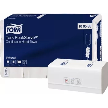 TORK PeakServe® Continuous™ H5 popieriniai rankšluosčiai, 1 sluoksnio, balti, 4920 vnt. (100585)