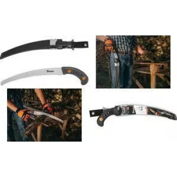 Bradas V-SERIES sodo pjūklas su dėklu, 320 mm SK5 grūdinto plieno geležtė, trigubai galandinti dantys, pjovimas traukiant KT-V1404K