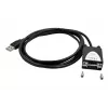 EXSYS EX-1311-2IS USB 2.0 į RS-232 serijinis adapteris su FTDI FT232RL lustu, 921,6 Kbps, DB9 male, 0,8 m kabelis
