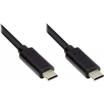 EXSYS EX-K1585-0.2 USB-C į USB-C kabelis 0,2 m juodas USB 3.2 Gen 1 5Gbps 60W PD