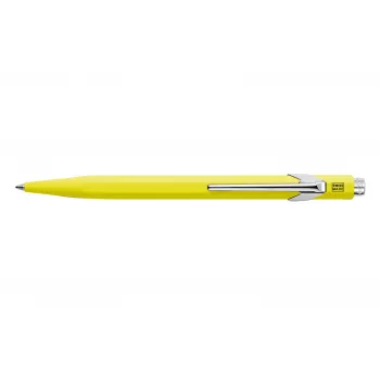 Caran d'Ache 849 PopLine Fluo tušinukas, fluorescencinė geltona, mėlynas rašalas, vidutinis 849.470