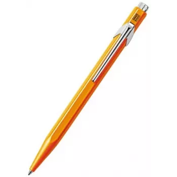 Caran d'Ache 849 PopLine Fluo tušinukas, fluo oranžinės spalvos, mėlynas rašalas, vidutinis 849.030