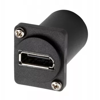 EXSYS EX-49151 D-Type panelinis DisplayPort moteriškas į moterišką adapteris, 8K 30Hz, HDR, DSC, HDCP 2.2, auksuoti kontaktai