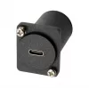 EXSYS EX-49171 D-Type adapteris USB-C (moteriškas) į HDMI (moteriškas) 4K UHD, skydinis montavimas