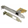 EXSYS EX-6071C PCI Express Gigabit tinklo plokštė, 1x RJ45, Realtek, pridedamas žemo profilio laikiklis