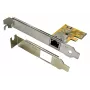 EXSYS EX-6071C PCI Express Gigabit tinklo plokštė, 1x RJ45, Realtek, pridedamas žemo profilio laikiklis