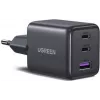 UGREEN 30W 3 portų GaN II greitasis sieninis įkroviklis USB-A ir 2 x USB-C juodas (55536)