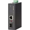 MICROSENS MS657099X pramoninis medijos konverteris, 2x RJ45 + 2x SFP, 100M/1G, DIN bėgelis, -40 iki 75°C