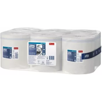 Tork Wiping Paper 151131, 1 sluoksnio, baltas, 21,5 cm x 275 m, 6 ritinėliai/pakuotė