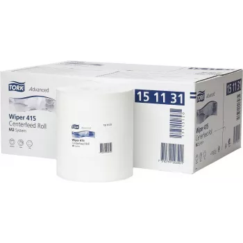 Tork Wiping Paper 151131, 1 sluoksnio, baltas, 21,5 cm x 275 m, 6 ritinėliai/pakuotė