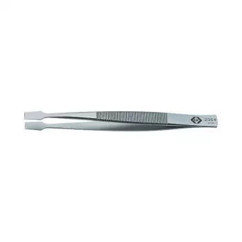 C.K Tools T2364 pramoninės pincetės 120 mm nerūdijantis plienas smailūs tiesūs antimagnetiniai atsparūs rūgštims