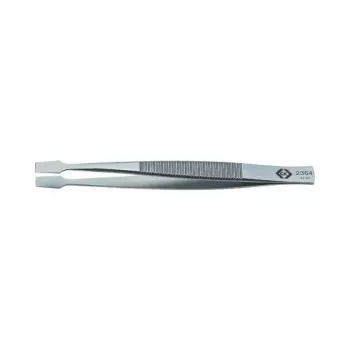 C.K Tools T2364 pramoninės pincetės 120 mm nerūdijantis plienas smailūs tiesūs antimagnetiniai atsparūs rūgštims