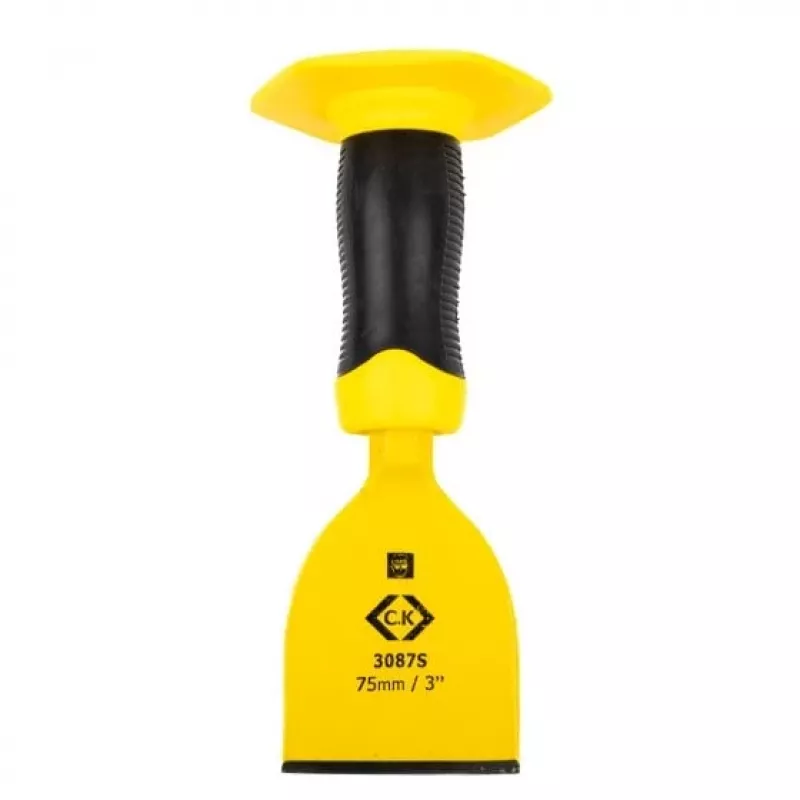 C.K Tools T3087S 3 plokščias kaltas 75 mm ašmenų plotis, 220 mm ilgis, šešiakampis kotas