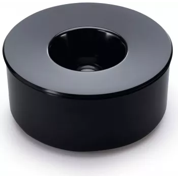 DURABLE KULAN savaime gesinanti, kvapus izoliuojanti peleninė, juoda su nerūdijančio plieno įdėklu, 100 mm 1799021000