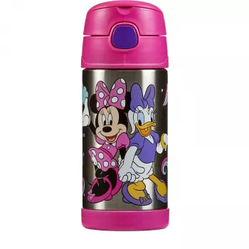 THERMOS FUNTAINER gertuvė su šiaudeliu, Disney Minnie Mouse, 0,35 l, nerūdijantis plienas, rožinė 4113.412.035