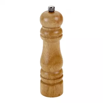 Metaltex Spice Line rankinis prieskonių malūnėlis, Rubberwood, rudos spalvos, 170 mm, reguliuojamas malimas, užpildymas iš viršaus, 1 vnt. 586017010
